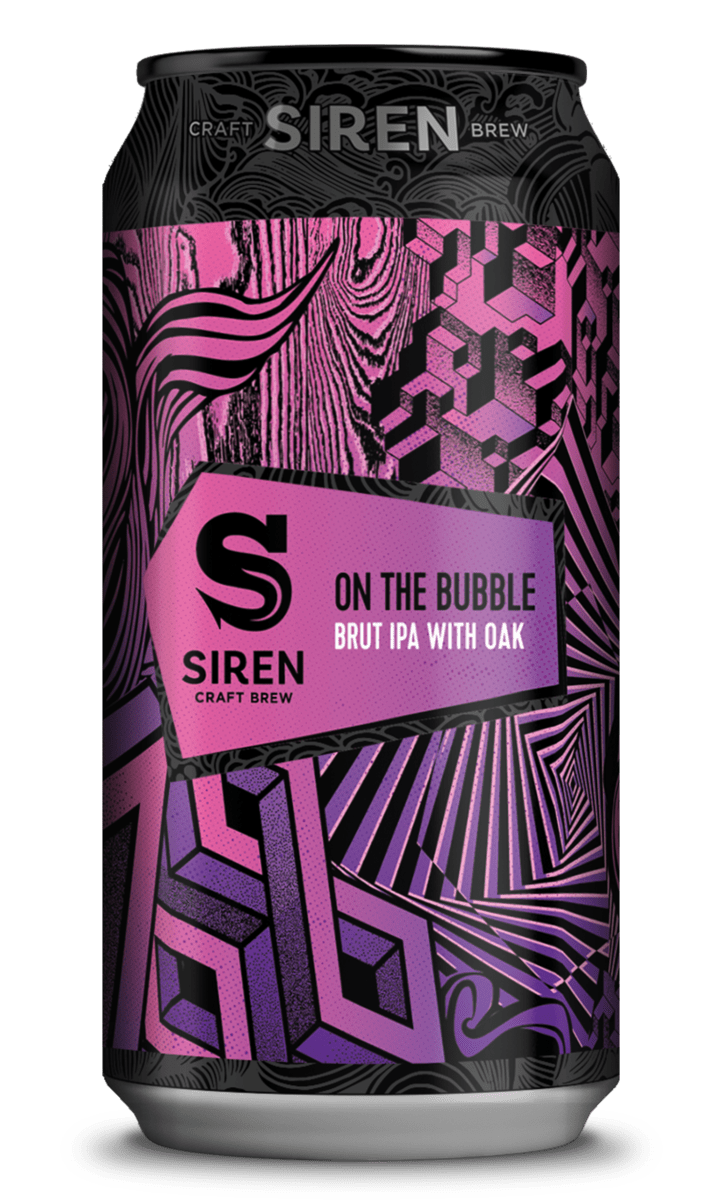 On The Bubble - Siren Craft Brew - Brut IPA with Oak, 6%, 440ml Can