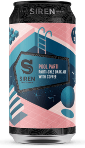 Pool Parti - Siren Craft Brew - Dark Ale with Coffee, 6%, 440ml Can