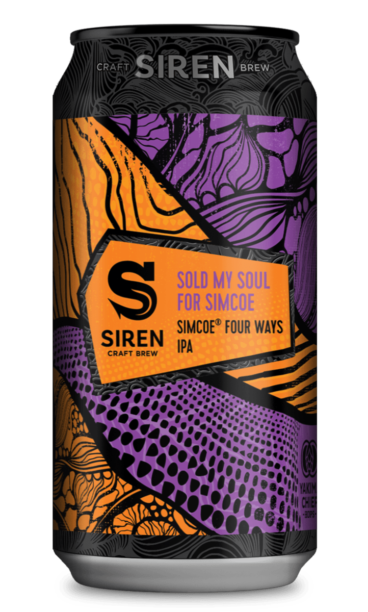 Sold My Soul For Simcoe - Siren Craft Brew - Simcoe Four Ways IPA, 7.2%, 440ml Can