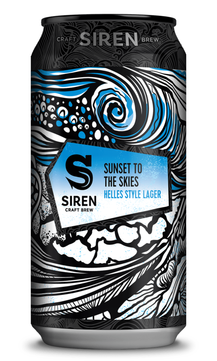 Sunset To The Skies - Siren Craft Brew - Helles Style Lager, 5.2%, 440ml Can