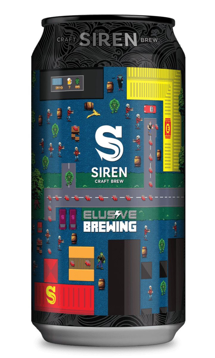 Zombies Ate My Neighbours - Siren Craft Brew X Elusive Brewing - Black IPA, 6.2%, 440ml Can
