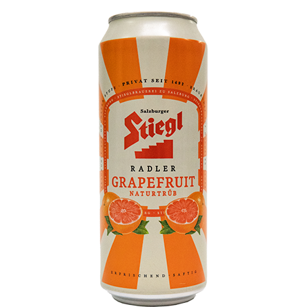 Grapefruit Radler - Stieglbrauerei zu Salzburg - Grapefruit Radler, 2%, 500ml Can