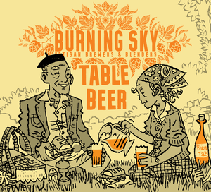 Table Beer - Burning Sky - Mixed Fermentation Table Beer, 3.7%, 750ml Bottle