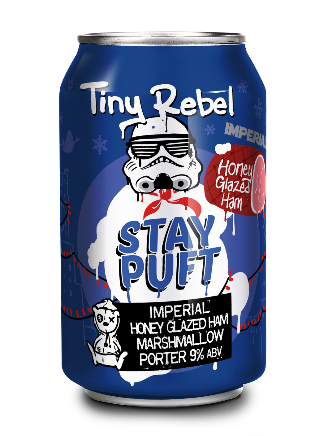 Honey Glazed Ham Imperial Stay Puft - Tiny Rebel - Imperial Honey Glazed Ham Marshmallow Porter, 9%, 330ml Can