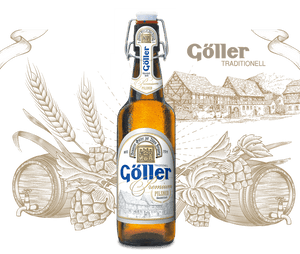 Göller Premium Pilsner - Brauerei Göller - Premium Pilsner, 4.9%, 500ml Bottle