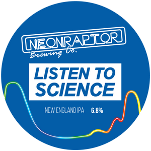 Listen To The Science - Neon Raptor - New England IPA, 6.8%, 440ml Can