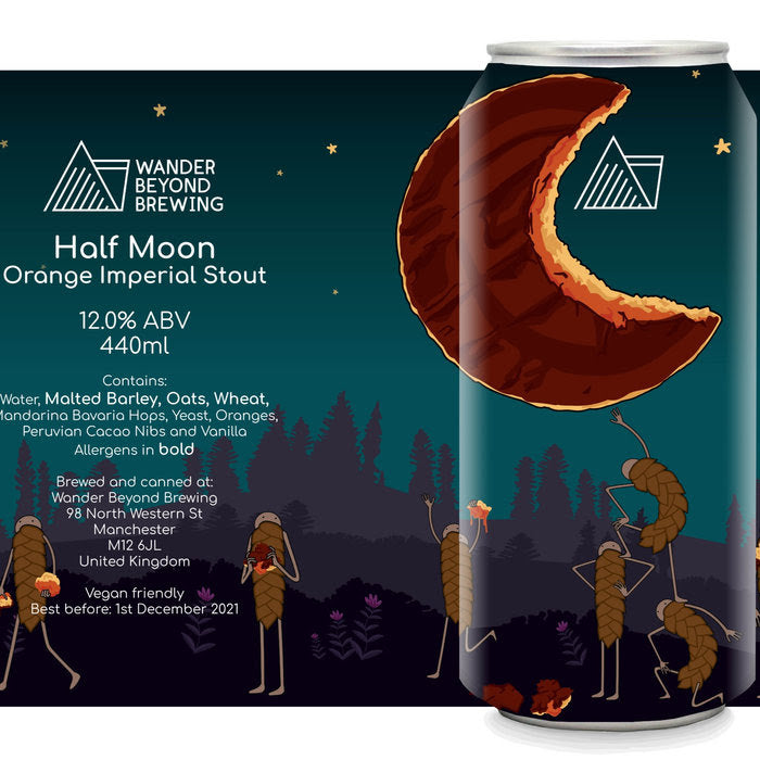 Half Moon - Wander Beyond Brewing - Orange Imperial Stout, 12%, 440ml Can