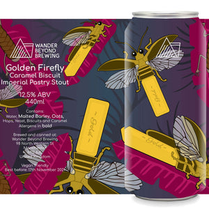 Golden Firefly - Wander Beyond Brewing - Caramel Biscuit Imperial Pastry Stout, 12.5%, 440ml Can