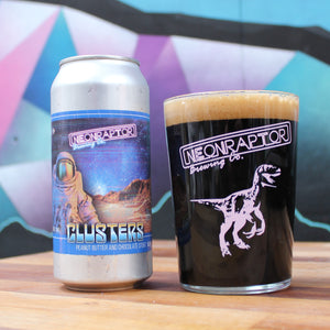 Clusters - Neon Raptor - Peanut Butter & Chocolate Stout, 5.2%, 440ml Can