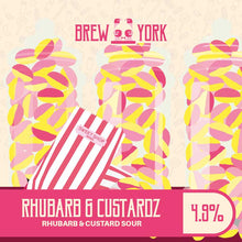 Load image into Gallery viewer, Rhubarb &amp; Custardz Sour - Brew York - Rhubarb &amp; Custard Sour, 4.9%, 440ml Can
