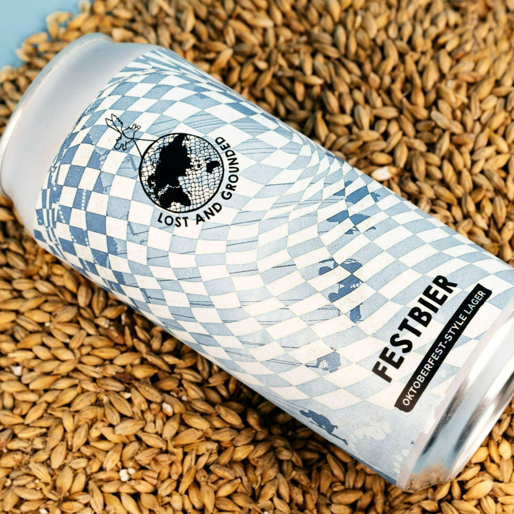 Festbier - Lost & Grounded - Oktoberfest Style Lager, 5.6%, 440ml Can