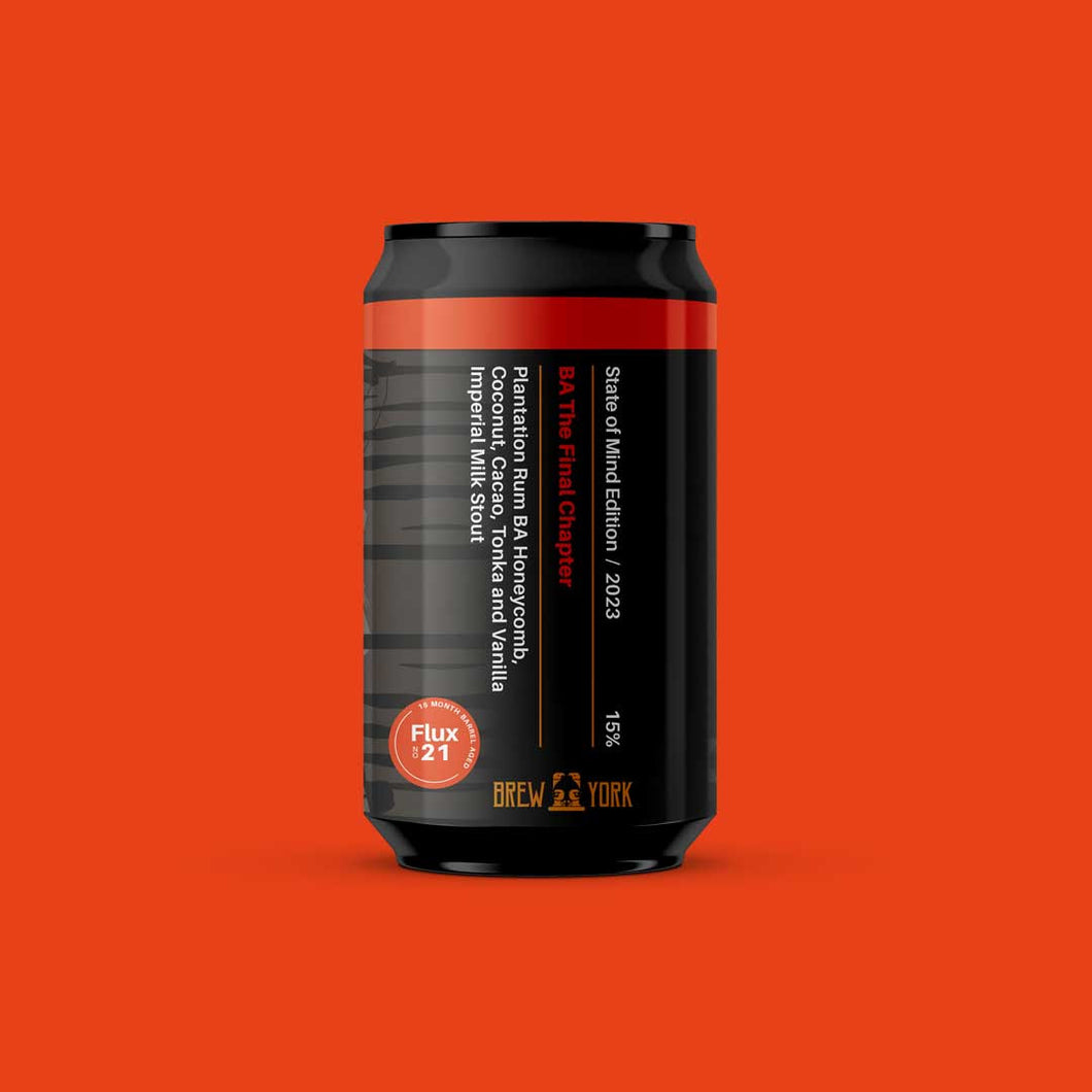 BA The Final Chapter - Brew York - Plantation Rum BA Honeycomb, Coconut, Cacao, Tonkoko & Vanilla Imperial Milk Stout, 15%, 330ml Can