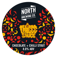 Load image into Gallery viewer, Chocolate &amp; Chilli Imperial Stout - North Brewing Co X Thicc Sauce - Chocolate &amp; Chilli Imperial Stout, 8%, 440ml Can
