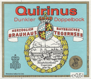 Quirinus- Brauhaus Tegernee - Doppelbock, 7%, 500ml Bottle
