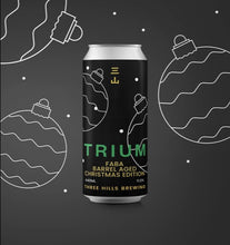 Load image into Gallery viewer, Trium Faba 2022 Christmas Edition - Three Hills Brewing - Barrel Aged Imperial Stout with Tonka, Cacao &amp; Vanilla, 11%, 440ml Can
