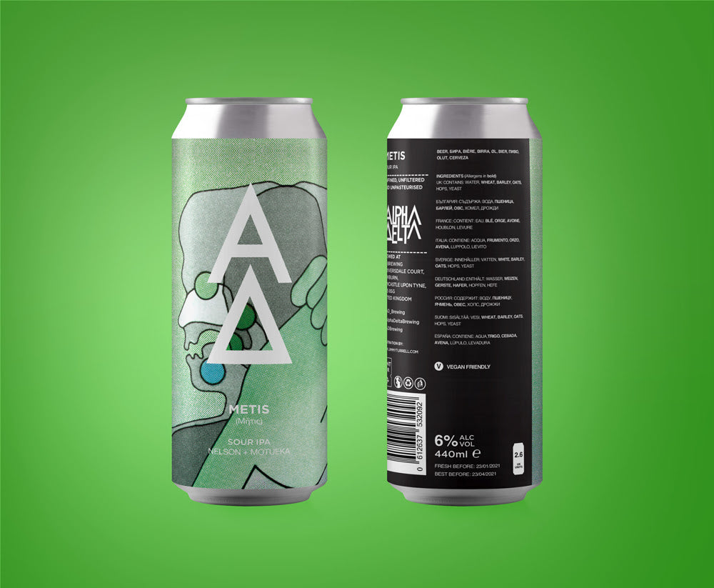 Metis - Alpha Delta Brewing - Sour IPA, 6%, 440ml Cans