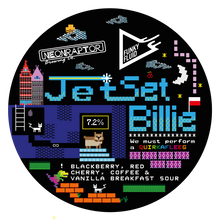 Load image into Gallery viewer, Jet Set Billie - Neon Raptor X Funky Fluid - Fruited Sour with Blackberry, Blueberry, Coffee and Vanilla, 7.2%, 440ml Can
