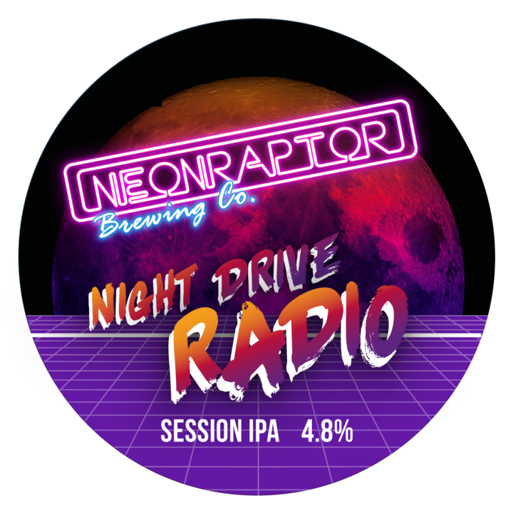 Night Drive Radio - Neon Raptor - Session IPA, 4.8%, 440ml Can