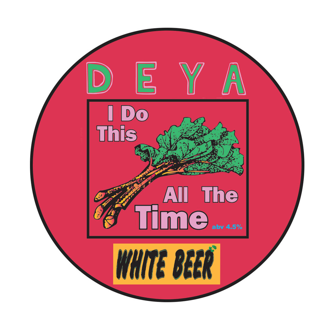 I Do This All The Time - Deya Brewing - Rhubarb & Coriander White Beer, 4.5%, 500ml Can