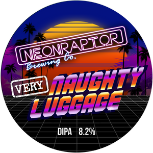 Very Naughty Luggage - Neon Raptor - DIPA, 8.2%, 440ml Can