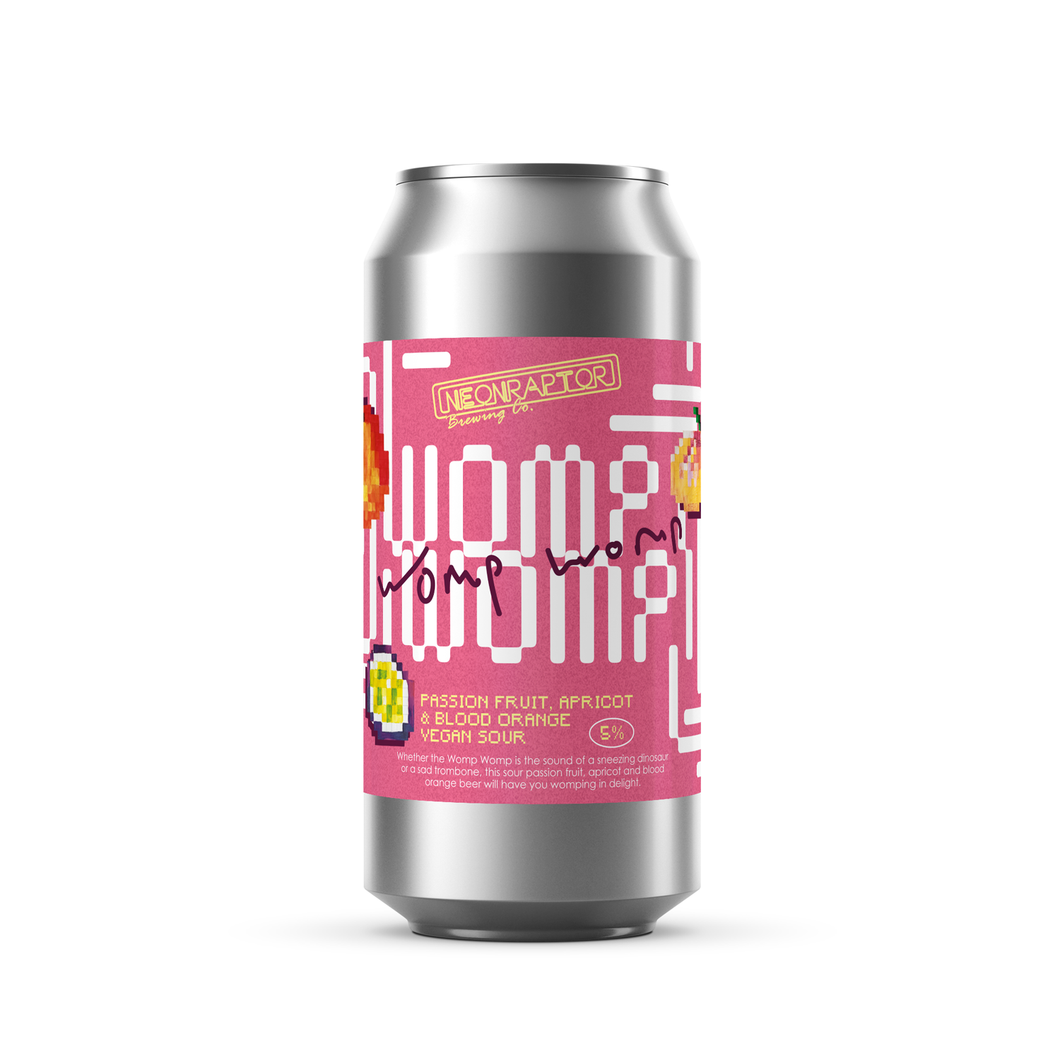 Womp Womp - Neon Raptor - Pineapple, Blood Orange & Apricot Fruited Sour, 5%, 440ml Can