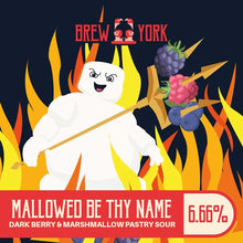 Load image into Gallery viewer, Mallowed Be Thy Name - Brew York - Dark Berry &amp; Marshmallow Pastry Sour, 6.66%, 440ml Can
