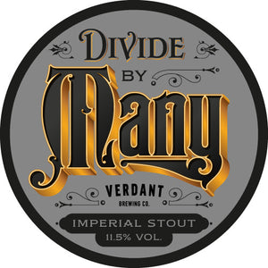 Divide By Many - Verdant Brewing Co - Imperial Stout, 11.5%, 440ml Can