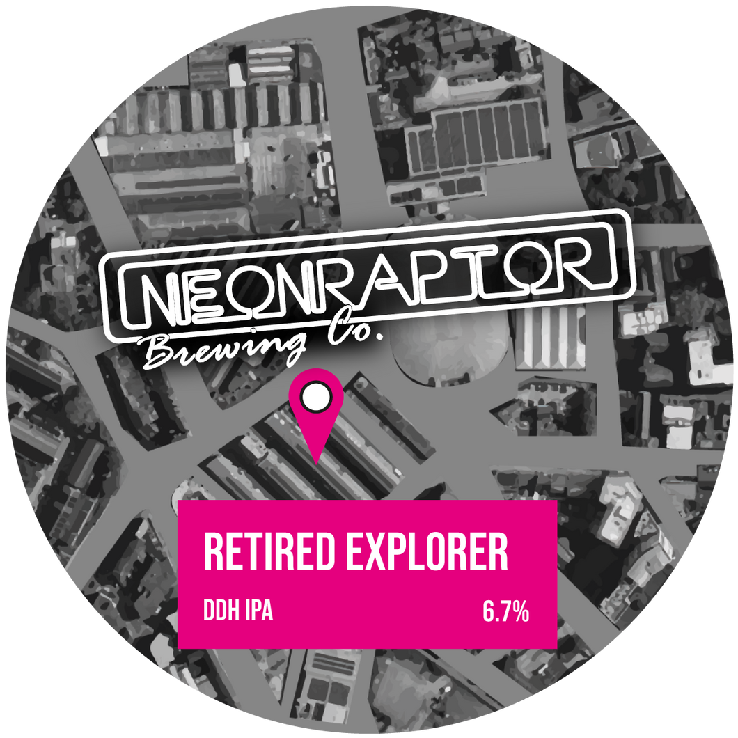 Retired Explorer - Neon Raptor - DDH IPA, 6.7%, 440ml Can