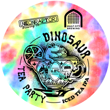 Load image into Gallery viewer, Dinosaur Tea Party - Neon Raptor X Vault City - Iced Tea IPA with Lemon &amp; Lime Zest, 6.8%, 440ml Can
