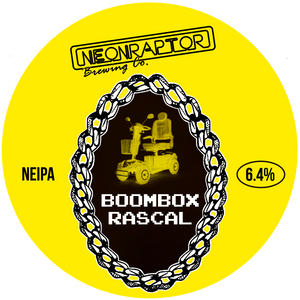 Boombox Rascal - Neon Raptor - NEIPA, 6.4%, 440ml Can