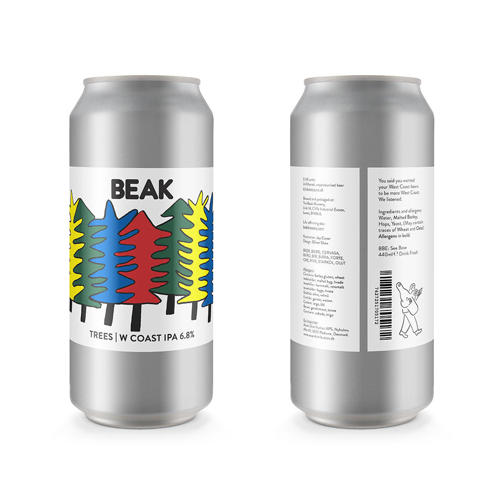 Trees - Beak Brewery - West Coast IPA, 6.8%, 440ml Can