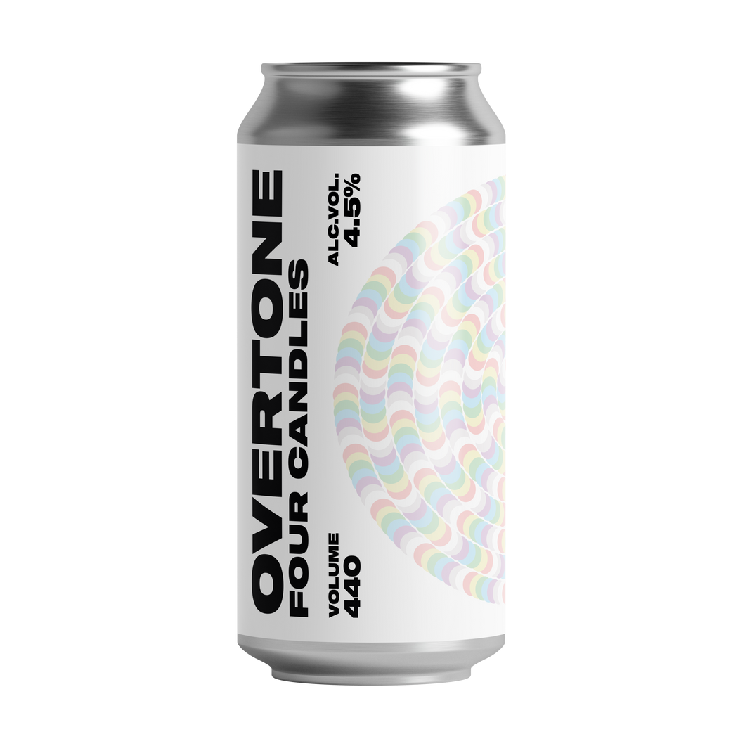 Four Candles - Overtone Brewing Co - Birthday Pale Ale, 4.5%, 440ml Can