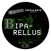 Load image into Gallery viewer, Biparellus - Neon Raptor - Black IPA, 6.6%, 440ml Can
