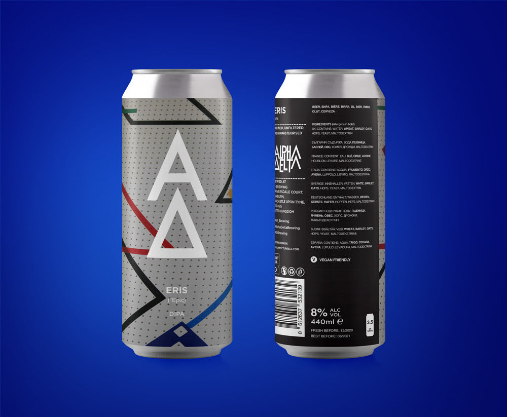 Eris - Alpha Delta Brewing - DIPA, 8%, 440ml Cans