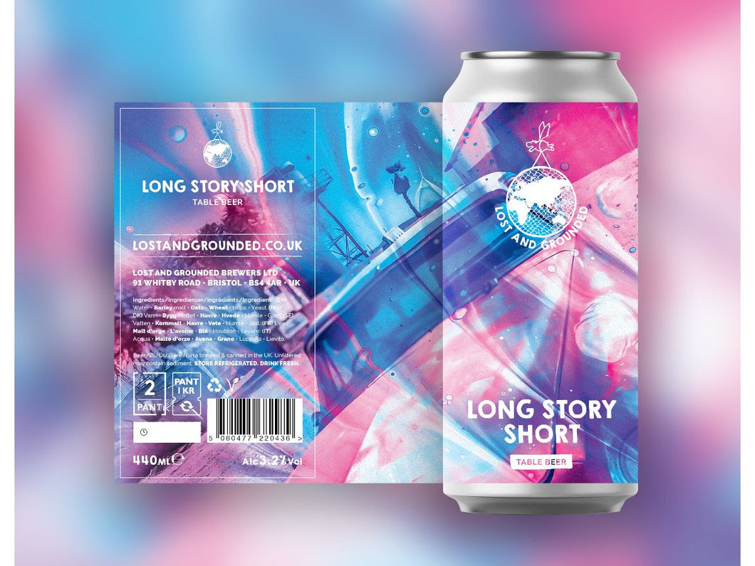 Long Story Story - Lost & Grounded - Table Beer, 3.2%, 440ml Can