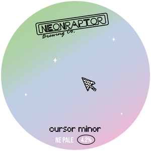 Cursor Minor - Neon Raptor - NE Pale Ale, 4.2%, 440ml Can