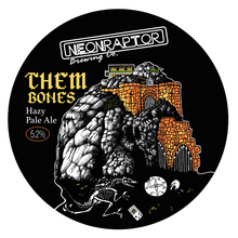Load image into Gallery viewer, Them Bones - Neon Raptor - Hazy Pale Ale, 4.6%, 440ml Can
