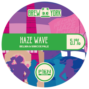 Haze Wave - Brew York X Pien Brewing - Belma & Simcoe Pale, 5.1%, 440ml Can
