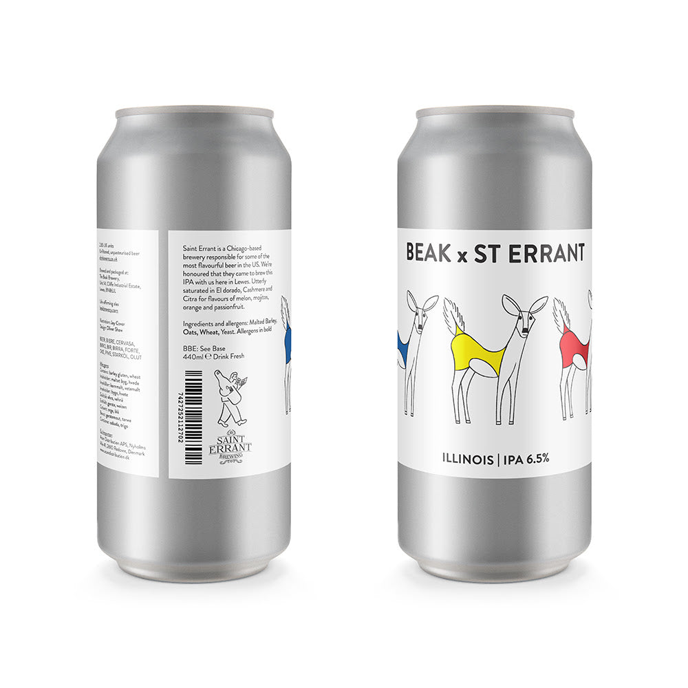 Illinois - Beak Brewery X Saint Errant - IPA, 6.5%, 440ml Can