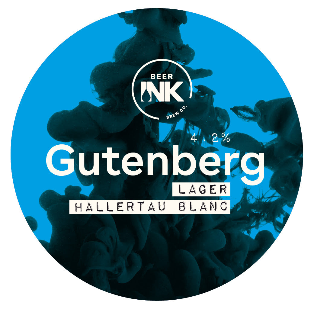 Gutenberg - Beer Ink - Lager, 4.2%, 440ml Can