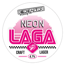 Load image into Gallery viewer, Neon Laga - Neon Raptor - German Style Lager, 4.7%, 440ml Can
