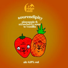 Load image into Gallery viewer, Sourendipity - Ridgeside Brewery - Pineapple and Strawberry Sour, 4%, 440ml Can

