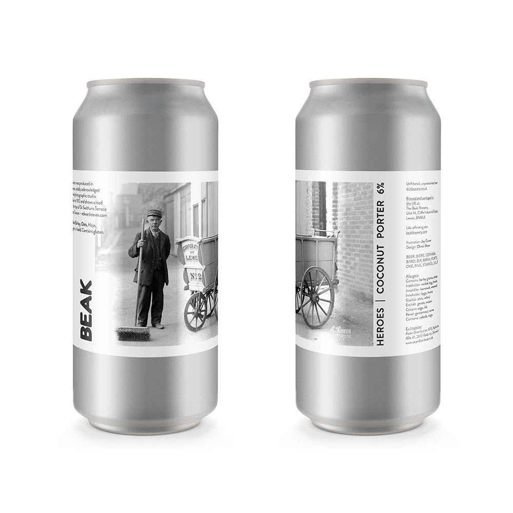 Heroes - Beak Brewery - Coconut Porter, 6%, 440ml Can