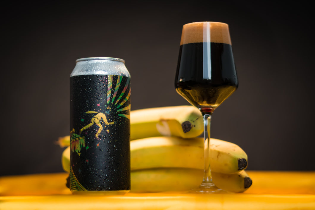 We Are Floating In Space - Left Handed Giant - Imperial Stout with Brown Sugar, Cacao, Banana, Almond, Vanilla, 15%, 440ml Can