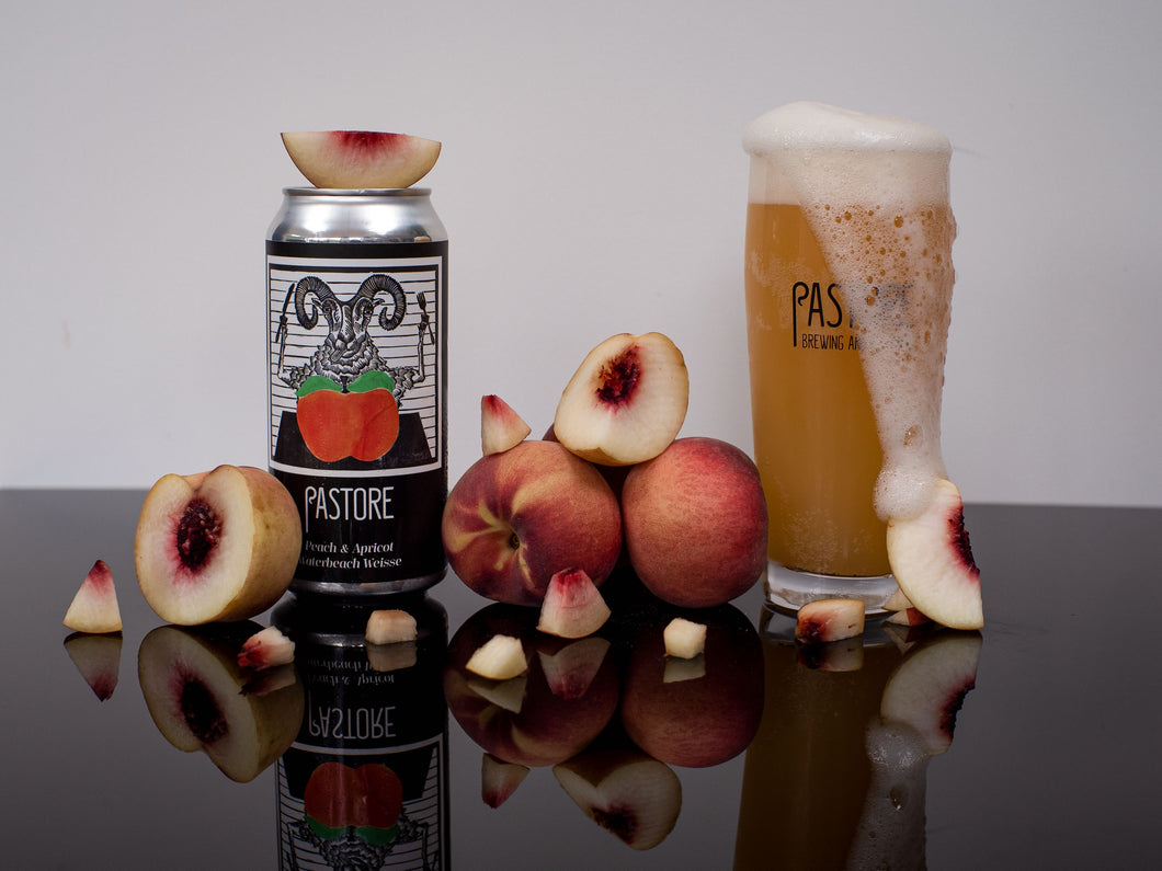 Peach & Apricot Waterbeach Weisse - Pastore Brewing - Peach & Apricot Sour Ale, 3.8%, 440ml Can