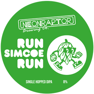 Run Simcoe Run - Neon Raptor - Simcoe DIPA, 8%, 440ml Can