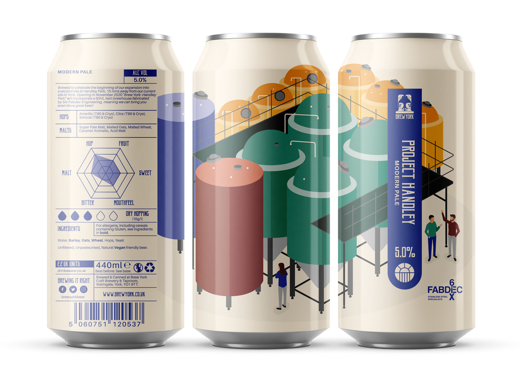 Project Handley - Brew York - Modern Pale Ale, 5%, 440ml Can