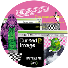Load image into Gallery viewer, Cursed Image - Neon Raptor - Hazy Pale Ale, 4.6%, 440ml Can
