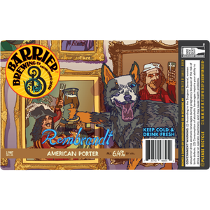 Rembrandt - Barrier Brewing Co - American Porter, 6.4%, 473ml Can