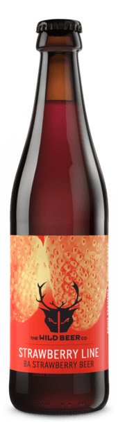 Strawberry Line - Wild Beer Co - Barrel Aged Strawberry Sour, 6.5%, 330ml Bottle